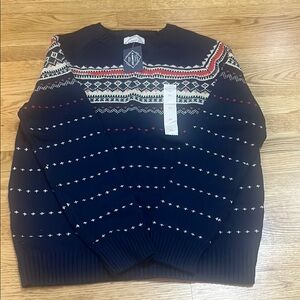 St. John's Bay Navy and Red Crewneck Sweater